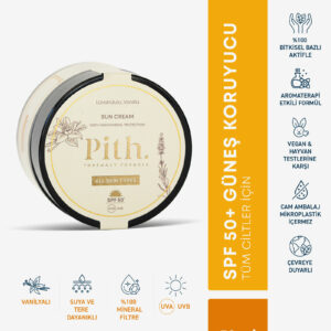 50+ SPF GÜNEŞ KORUYUCU TÜM CİLTLER %100 Mineral VANİLYA